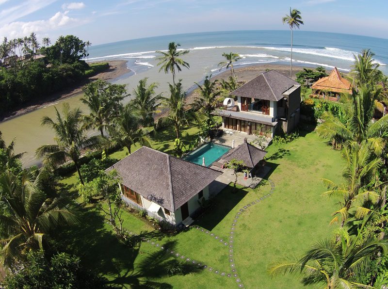 Villa aerial view