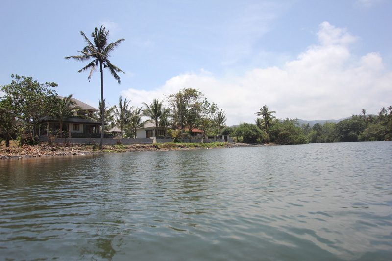 View of the villa from river