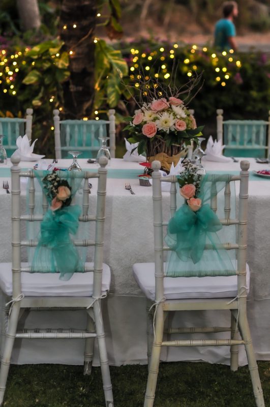 Balian wedding tables